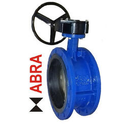 Затвор поворотный фланцевый ABRA-BUV-FL226D400G Ду400 Ру10 с редуктором